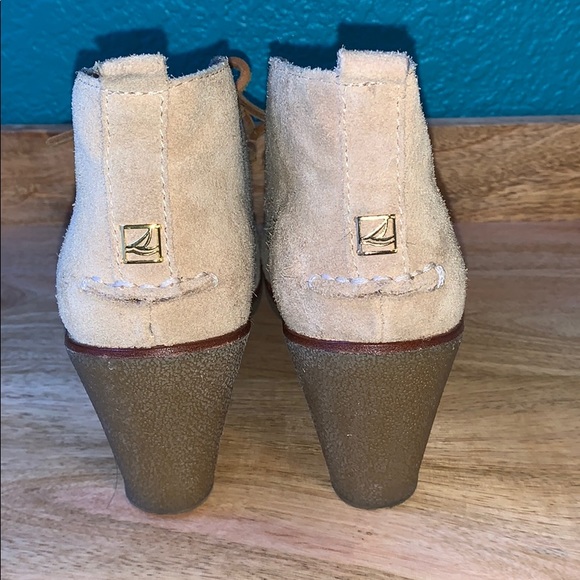 Sperry tan suede wedges - Picture 5 of 7